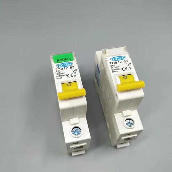 1P DC 250V  Circuit breaker MCB C curve single pole direct-current fuse for PV - Image 3