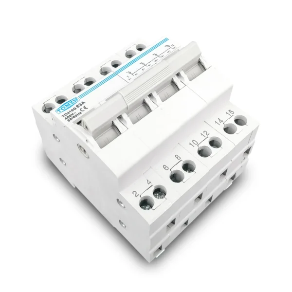 4P 63A 3 phase TOMZN MTS Dual Power Manual Transfer Isolating Switch  Interlock Circuit Breaker - Image 3