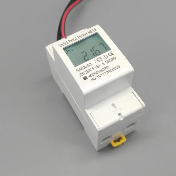 80A Din rail Single Phase Two Wire LCD Digital Display Power Consumption Energy Electric Meter kWh AC 220V 230V 50Hz/60Hz - Image 4