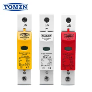 AC SPD 1P 275V 385V House Surge Protector protection Protective Low-voltage  Arrester Device 20KA 40KA 60KA