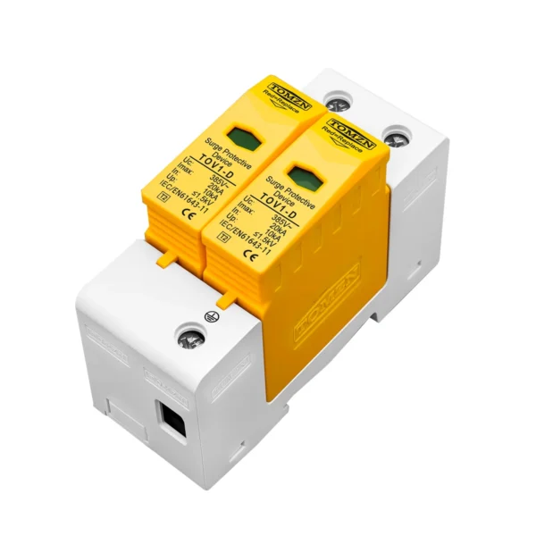 AC SPD 1P+N 30KA~60KA  B ~385VAC House Surge Protector Protective Low-voltage  Arrester Device - Image 3