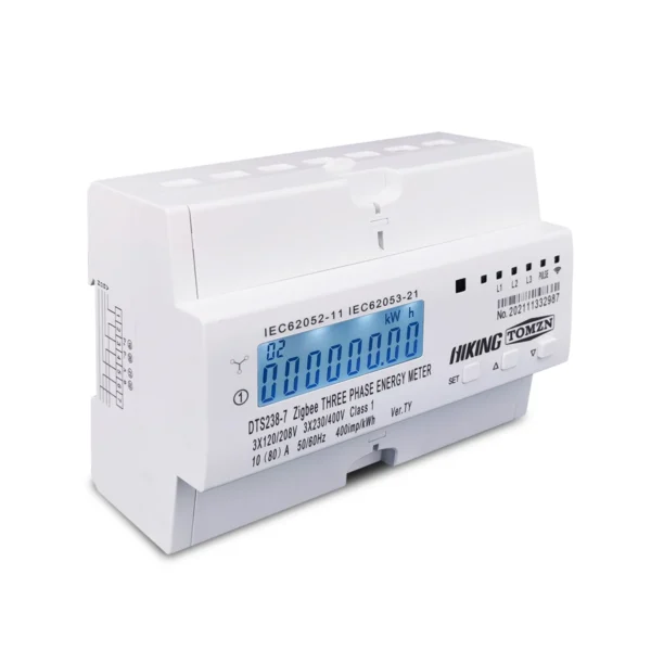 80A 3 Phase Zigbee Gateway Tuya Din Rail WIFI Smart Energy Meter timer Monitor kWh Meter Wattmeter 3*120V 3*230V - Image 2