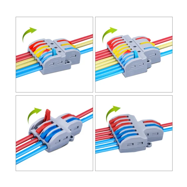 10pcs Quick Wire Connector LT SPL Universal Wiring Cable Connectors Push-in Conductor Terminal Block electrical splitter - Image 5