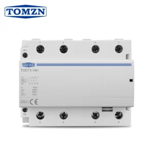 TOCT1-100 4P 100A 4NO 230V 50/60HZ Din rail Household ac Modular contactor four normal open