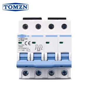 4P DC MCB 1000V Solar PV System Mini Circuit Breaker 3A 6A 10A 16A 20A 25A 32A 40A 50A 63A DC MCB