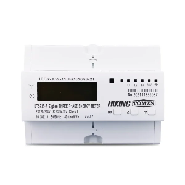 80A 3 Phase Zigbee Gateway Tuya Din Rail WIFI Smart Energy Meter timer Monitor kWh Meter Wattmeter 3*120V 3*230V - Image 4