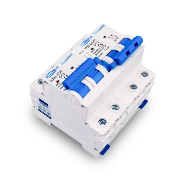2P+2P MTS TOMZN AC Dual power Manual transfer switch Circuit breaker MCB 50HZ/60HZ - Image 2