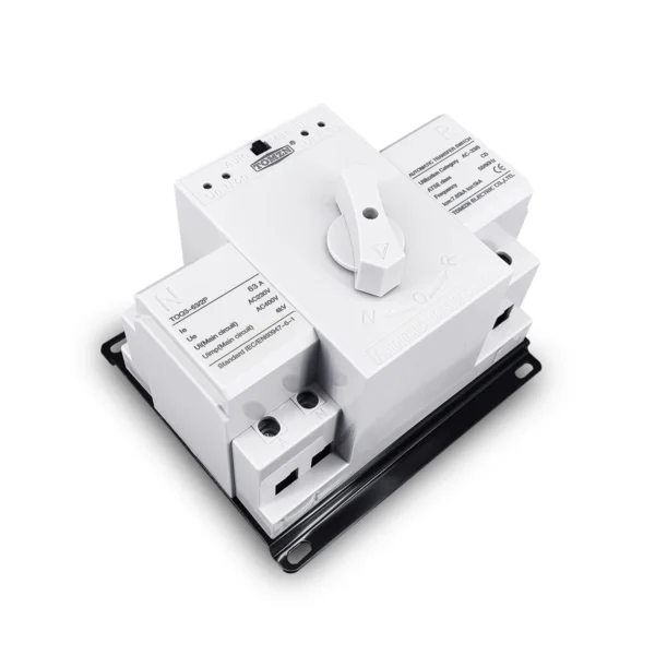 ATS 2P 63A 230V MCB type Dual Power Automatic transfer switch TOMZN TOQ3-2P/63 - Image 2