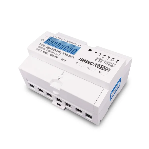 80A 3 Phase Zigbee Gateway Tuya Din Rail WIFI Smart Energy Meter timer Monitor kWh Meter Wattmeter 3*120V 3*230V - Image 3