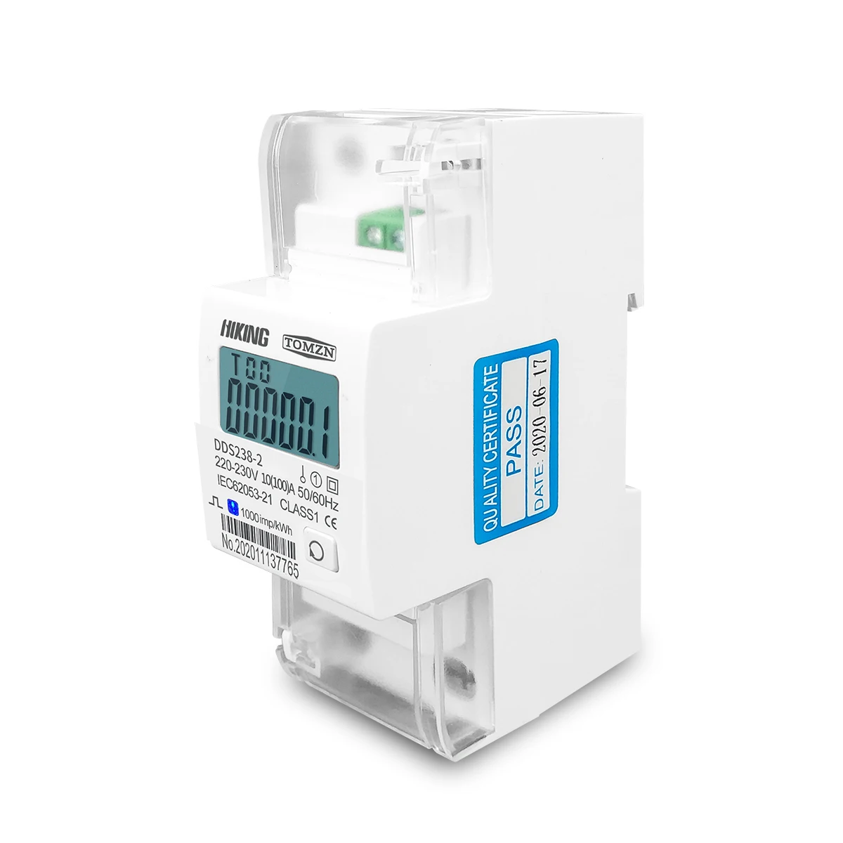bi-directional Single phase energy meter100A 220V 230V 50HZ 60HZ 100A active energy import export kwh Din rail Watt hour - Image 5