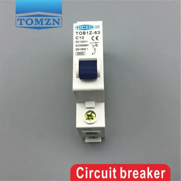 1P 10A DC 125V  Circuit breaker MCB C curve - Image 2