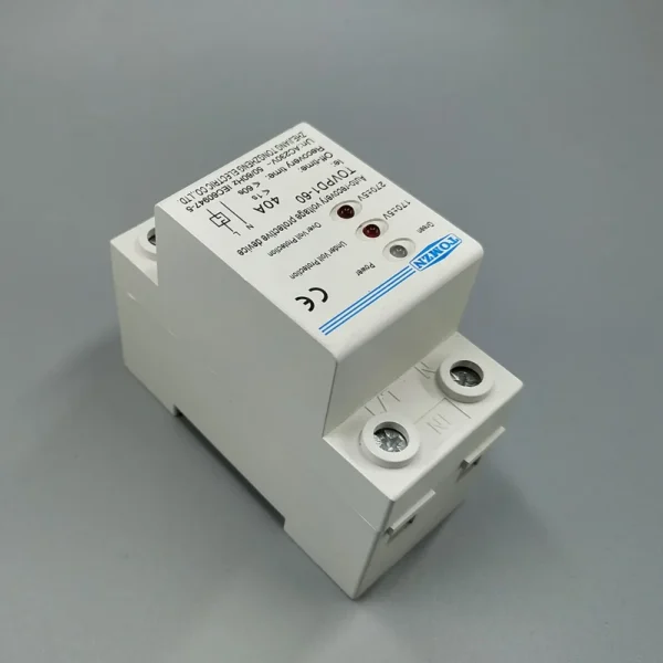 40A 230V Din rail 3 LED automatic reconnect over voltage and under voltage protective device protector protection relay - Image 3