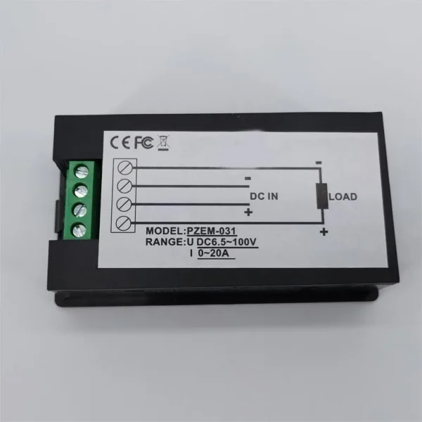 DC Voltmeter Ammeter Power Energy Digital Voltage Current Meter LCD 4 in 1 DC 6.5-100V 20A with Shunt - Image 6