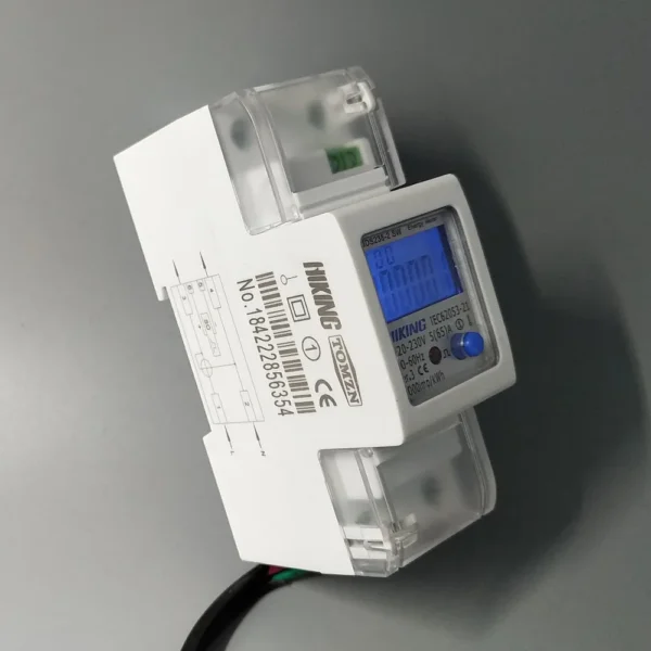 65A 100A 220V 230V 50HZ 60HZ voltage current Positive reverse active reactive power Single phase Din rail Watt hour energy meter - Image 2