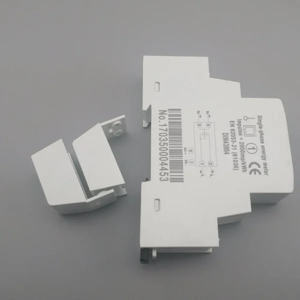 5(45)A 45A 220V 50HZ 60HZ LCD display Single phase Din rail KWH Watt hour din-rail energy meter - Image 3