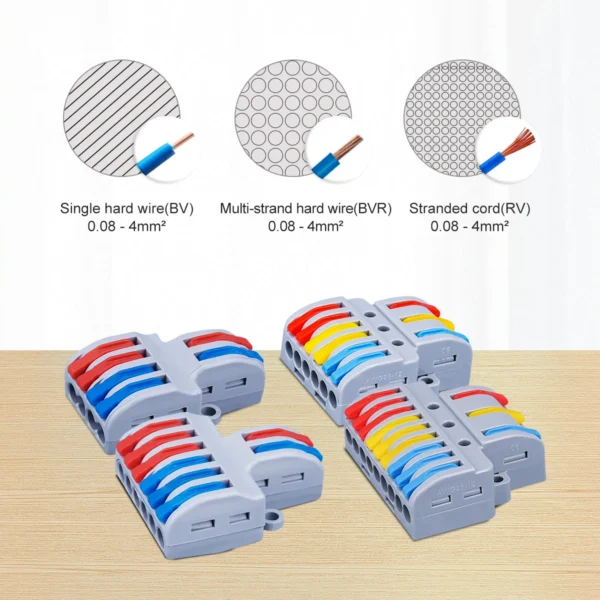 10pcs Quick Wire Connector LT SPL Universal Wiring Cable Connectors Push-in Conductor Terminal Block electrical splitter - Image 6