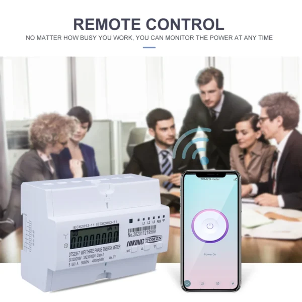 Tuya 3 Phase Din Rail WIFI Smart Energy Meter timer Power Consumption Monitor kWh Meter Wattmeter 3*120V 3*220V 3*230V 50/60Hz - Image 6