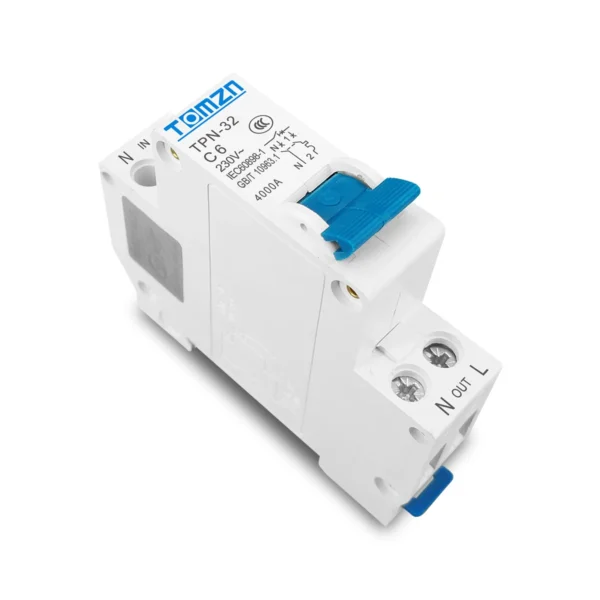 TPN 1P+N Mini Circuit breaker MCB 10A,16A,20A,25A,32A - Image 2