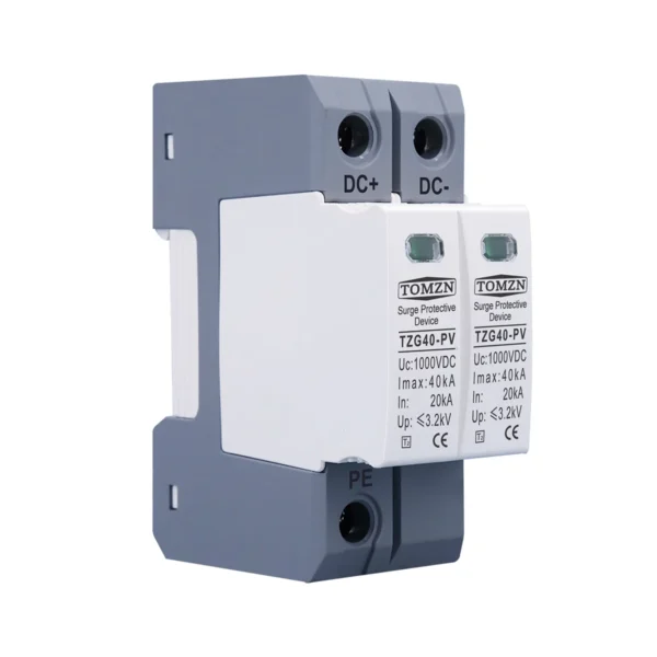 DC SPD 1000V 800V 600V 20KA~40KA  House Surge Protector Protective Low-voltage  Arrester Device - Image 2
