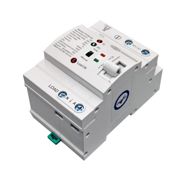 TOMZN L N 220V Din Rail ATS Small Dual Power Automatic Transfer Electrical Selector Switches Uninterrupted 2P 4P 63A TOQ6 - Image 3