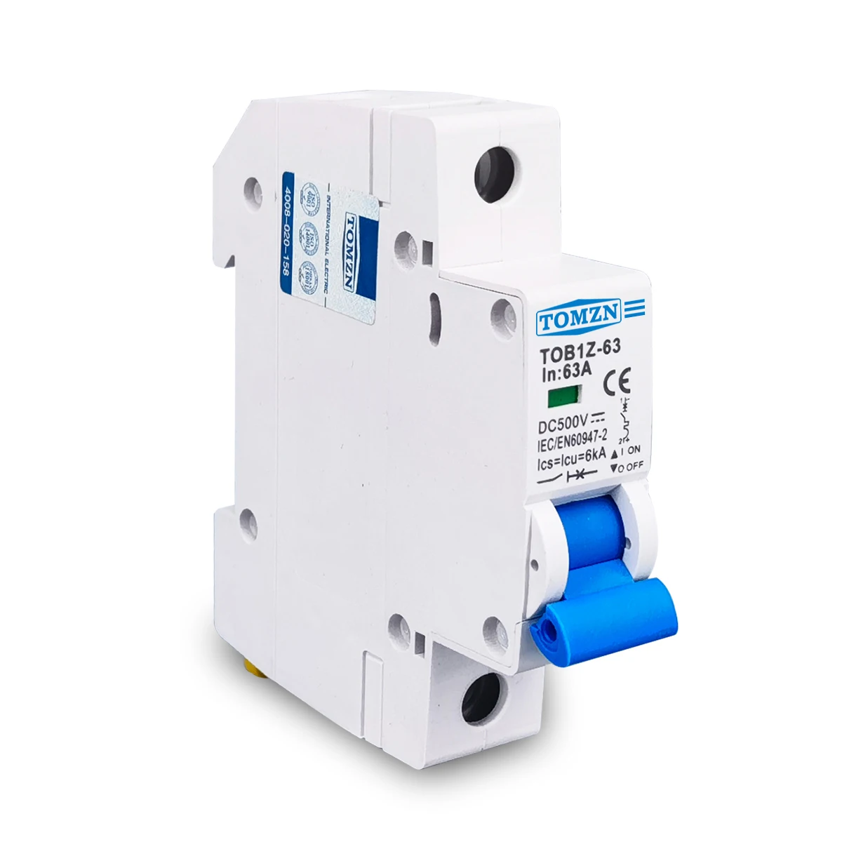 DC MCB 6KA 1P 500V Mini Circuit Breaker 3A 6A 10A 16A 20A 25A 32A 40A 50A 63A Y connection - Image 2