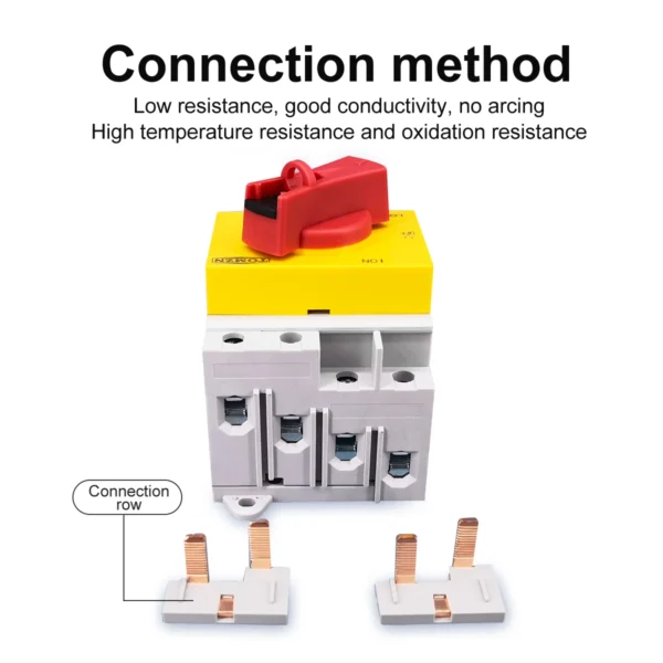 TOMZN 4P PV DC 1200V 32A Din Rail Solar Rotating Handle Isolator Rotary Switch Disconnector For Solar distribution box - Image 5