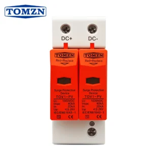 TOMZN SPD DC 500V/600V/800V/1000V 10KA~20KA 20KA~40KA House Surge Protector Protective Low-voltage Arrester Device