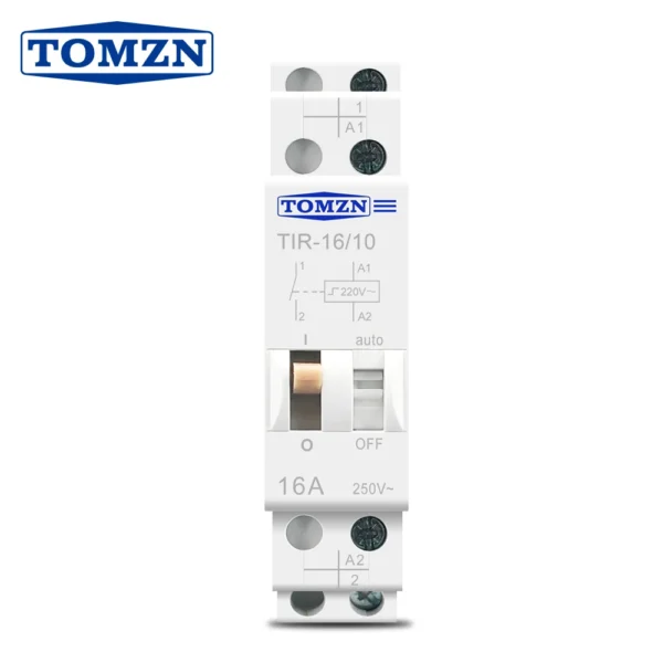 TOMZN TIR-16 Din rail Impulse Relay Household 230V AC Household Electric Pulse Control 16A 1NO 50HZ 60HZ for lighting control