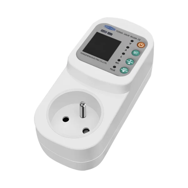 TOMZN TOSVA-16LW France WIFI TUYA voltage current leakage Socket AC 110V 220V Adjustable 1-16A Power with PE metering timer - Image 6