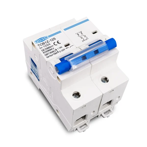 2P 1000V DC MCB TOMZN  80A 100A 125A Circuit breaker FOR PV System C curve Battery Main Switch - Image 4