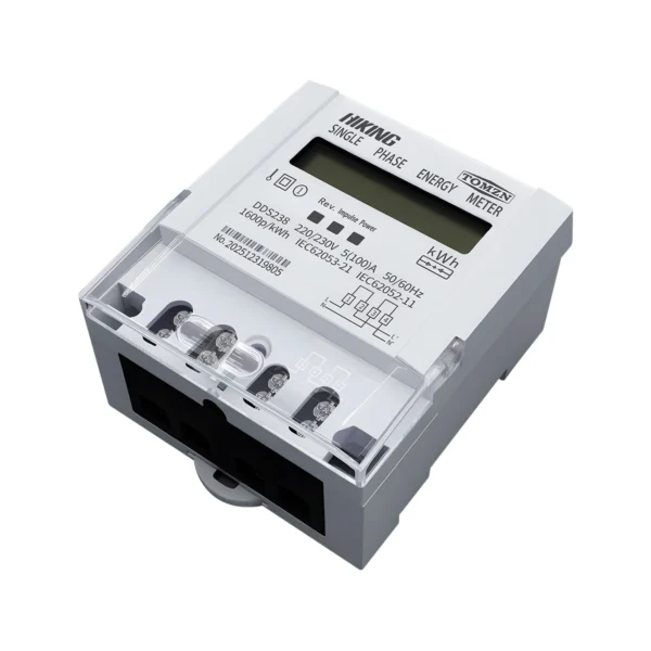 TOMZN DDS238 BD Bi-directional reverse active energy meter 5-100A 220/230V 50/60HZ Single phase Din rail KWH Watt hour LCD - Image 2
