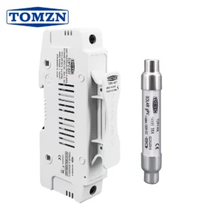 TOMZN 1P Solar PV 1500V Fuse Holder WITH 1PCS 10*85 or 14*85 PV Fuse for solar system protection Base Photovoltaic Protector gpV