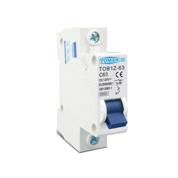 TOMZN DC MCB 6KA 1P 125V Mini Circuit Breaker 3A 6A 10A 16A 20A 25A 32A 40A 50A 63A - Image 2
