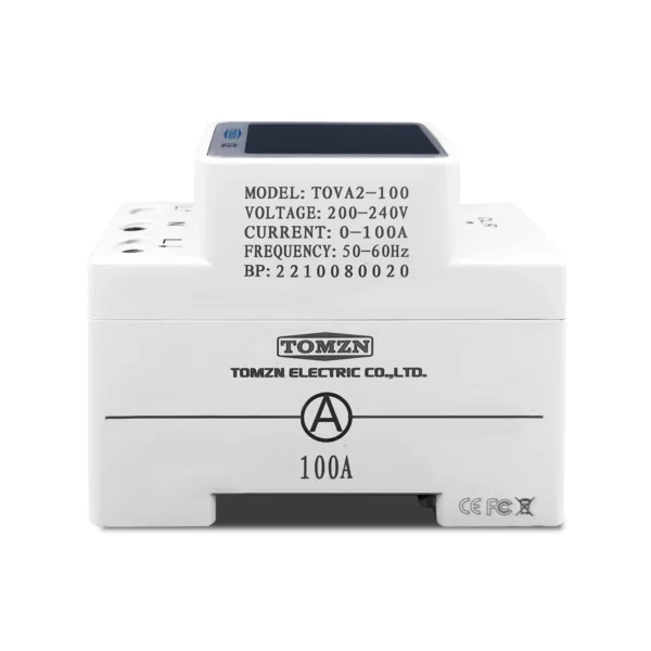 4IN1 TOMZN AC 110V 220V 100A Voltage Current KWH Electric energy monitor meter VOLT AMP voltmeter ammeter Wattmeter din rail - Image 5