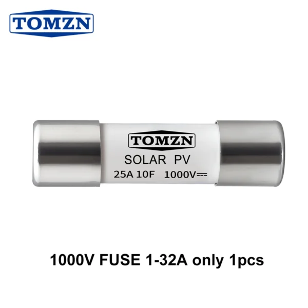 TOMZN fuse Solar DC 1000V PV 3A 6A 10A 15A 16A 20A 25A 30A 32A High Voltage for Solar System Protection