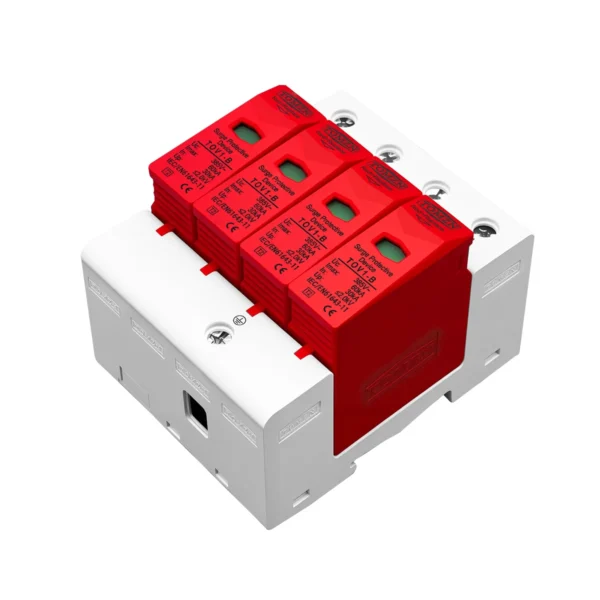 AC SPD 3P+N 30KA~60KA  B ~385VAC House Surge Protector Protective Low-voltage  Arrester Device - Image 3