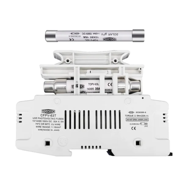 1PCS 1500V PV Fuse DC High Voltage for Solar System Protection 2A 3A 4A 6A 10A 15A 20A 25A 30A 32A 35A 40A 50A without holder - Image 6