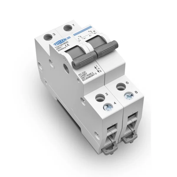 TOMZN TO219G 2P 400V~ AC 80A MTS Dual Power Manual Transfer Isolating Interlock Circuit Breaker Disconnectable Changeover Switch - Image 5