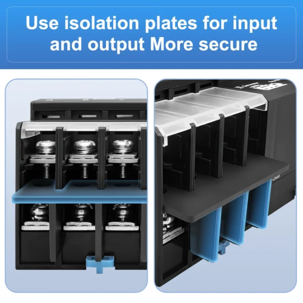 TOMZN Din Rail 3 phase 2P3P4P 63A 100A 125A 230V Dual Power Automatic Transfer Electrical Selector Switch Uninterrupted ATS NEW - Image 3