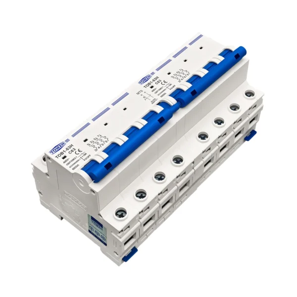 TOMZN 4P + 4P MTS AC Dual power Manual transfer switch Circuit breaker MCB 50HZ/60HZ 63A NEW - Image 2