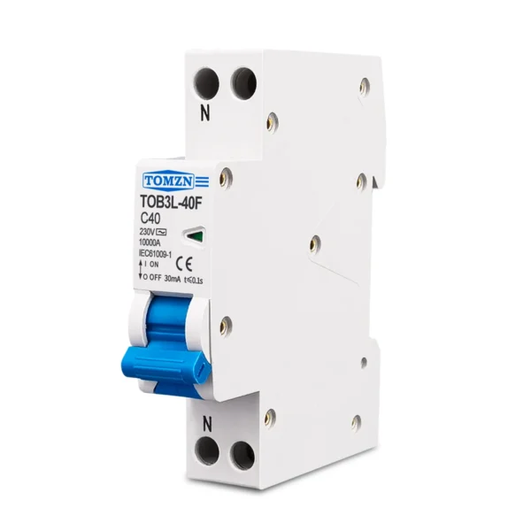 18mm RCBO 1P+N 10KA Residual current differential automatic Circuit breaker with over current Leakage protection AC type 230V - Image 3