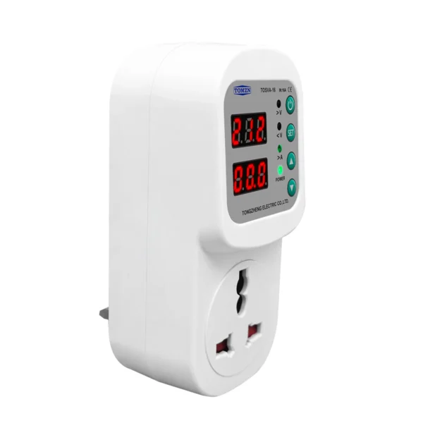TOMZN UK Plug Socket TOSVA-16 Automatic Voltage current Protector Socket Adjustable 16A Power Surge Protector AC 110V 220V - Image 4