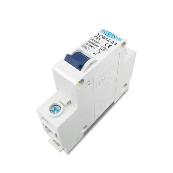 TOMZN DC MCB 6KA 1P 125V Mini Circuit Breaker 3A 6A 10A 16A 20A 25A 32A 40A 50A 63A - Image 3