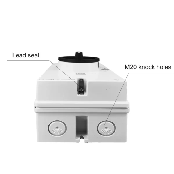 PV DC 1200V 32A TOMZN IP66 Waterproof Solar Rotating Handle Isolator Rotary Switch Disconnector For Solar distribution box - Image 6