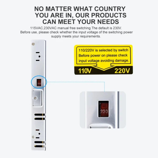 TOMZN 250W AC-DC SMPS Single Output Switching power supply input 110-240V output 5V 12V 15V 24V 36V 48V adjustable for LED - Image 2