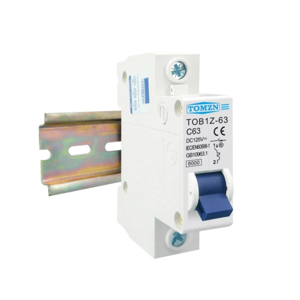 TOMZN DC MCB 6KA 1P 125V Mini Circuit Breaker 3A 6A 10A 16A 20A 25A 32A 40A 50A 63A - Image 5