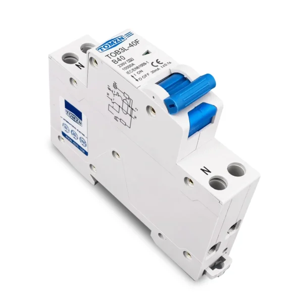 18mm A type B curve RCBO 1P+N 10KA Residual current differential automatic Circuit breaker with over current Leakage protection - Image 3
