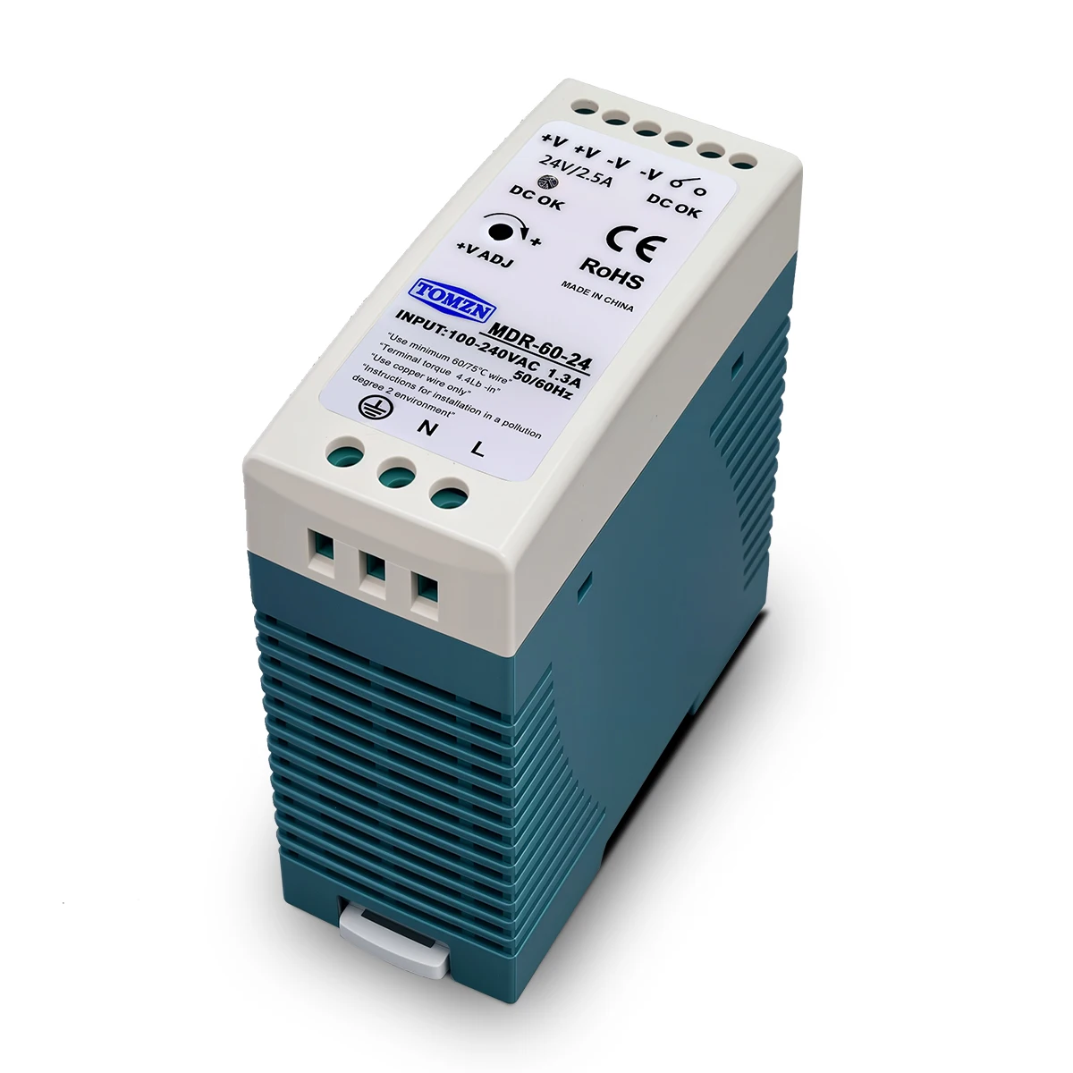 TOMZN DIN RAIL 60W AC-DC SMPS Single Output Switching power supply input 110V 220V output 5V 12V 15V 24V 36V 48V adjustable - Image 2