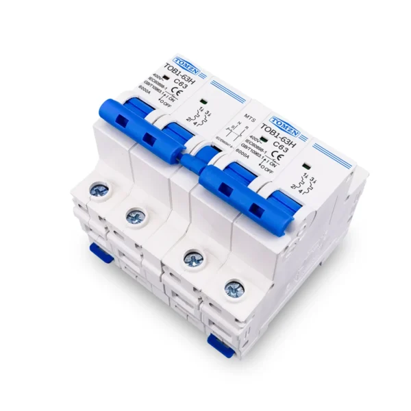 TOMZN 2P plus 2P MTS AC Dual power Manual transfer switch Circuit breaker MCB 50HZ/60HZ - Image 3