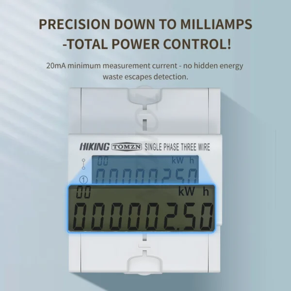 DDS238-4 W L1/L2  FM2S 110V+110V 100A Bi-directional Active Energy Measure RS485 FM2S Phase Voltage Frequency 50/60Hz TOMZN - Image 4